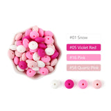 20Pcs Silicone Beads Lentil Beads Teether Toys